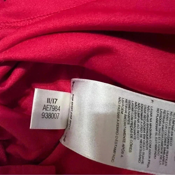 Adidas Red Climalite Golf Polo Sport Collared Short Sleeve Size Medium - Picture 4 of 7